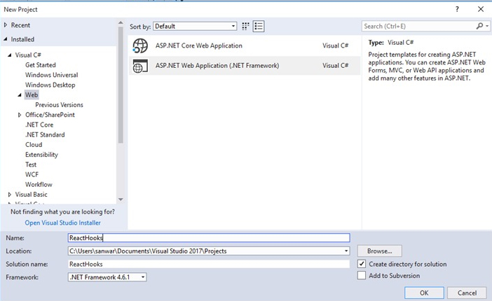 Change the name to reacthooks